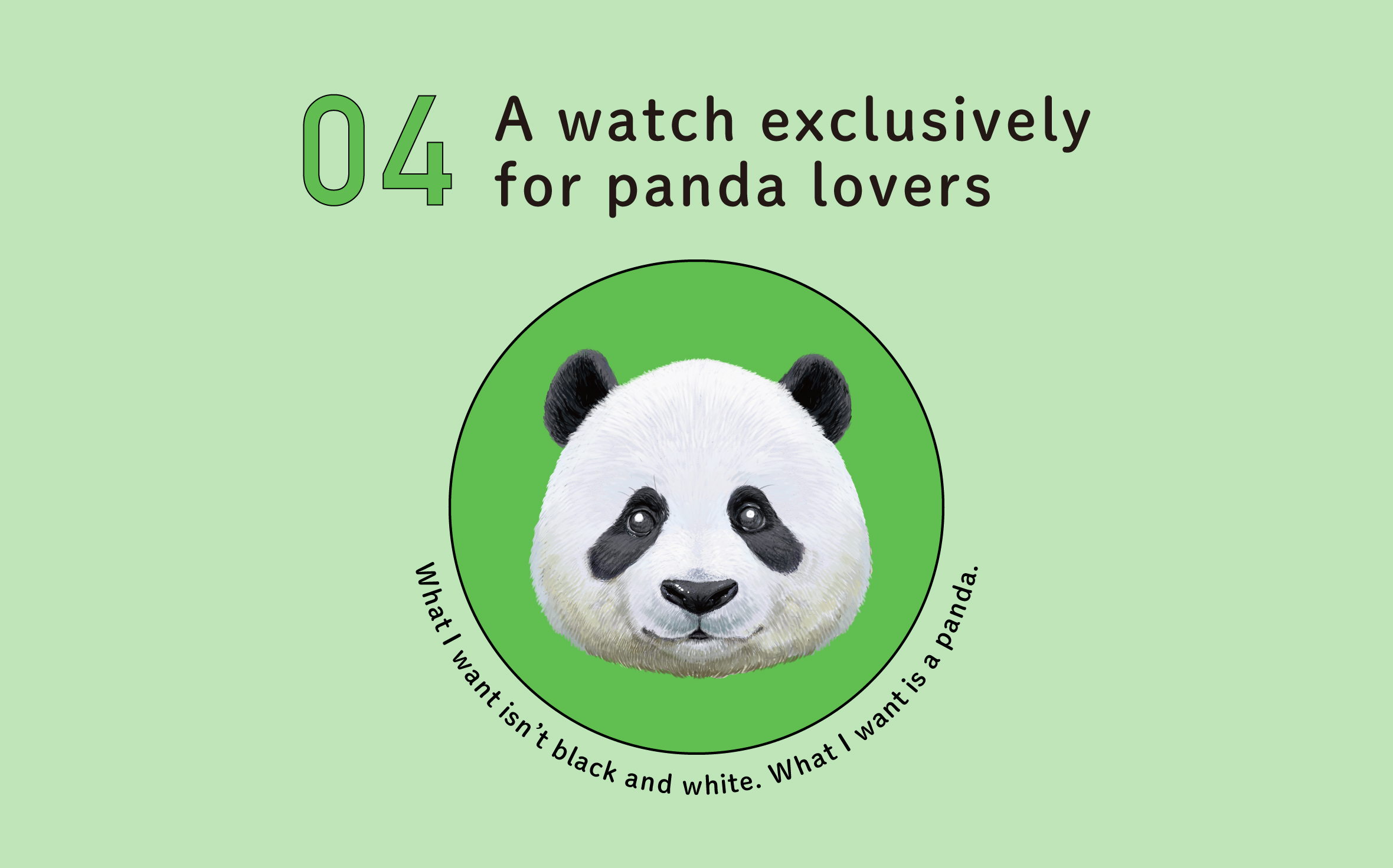 A watch exclusively for panda lovers