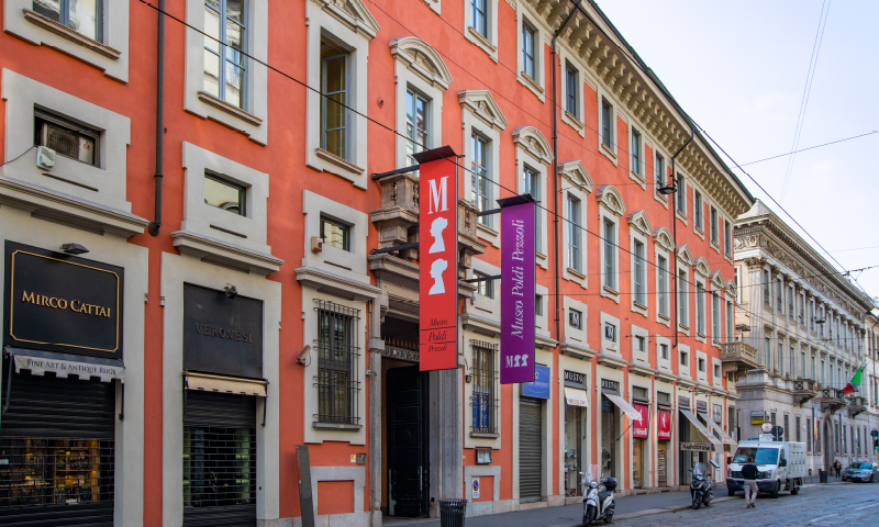 Photo of the exterior of the Poldi Pezzoli Museum