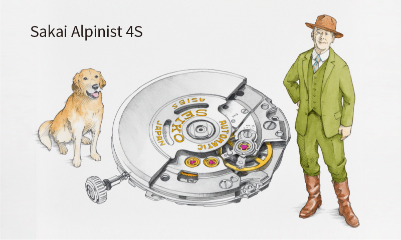 Illustration of the 4S movement of Sakai Alpinist