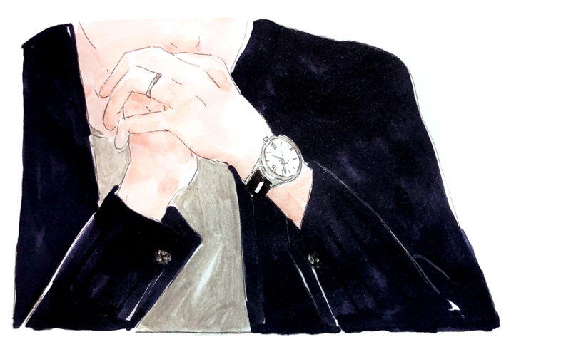 Illustration of Grand Seiko (SBGA293) worn by Mr. Ando