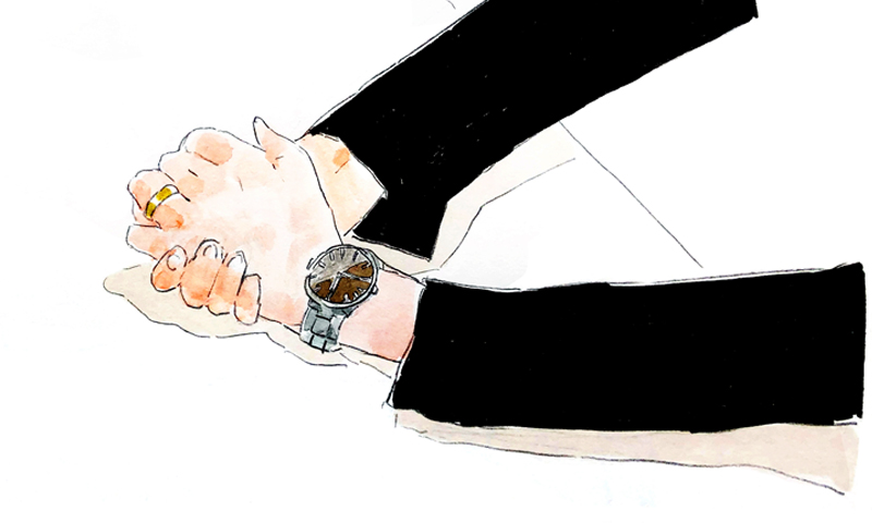 Illustration of Grand Seiko (SBGA281) worn by Mr. Hayashi