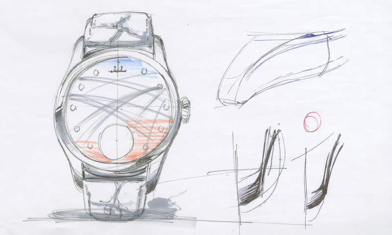 Rough sketch of the front and the top of the lug