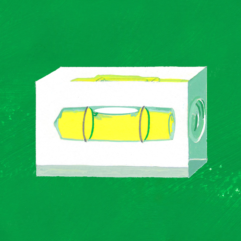 Illustration of a spirit level