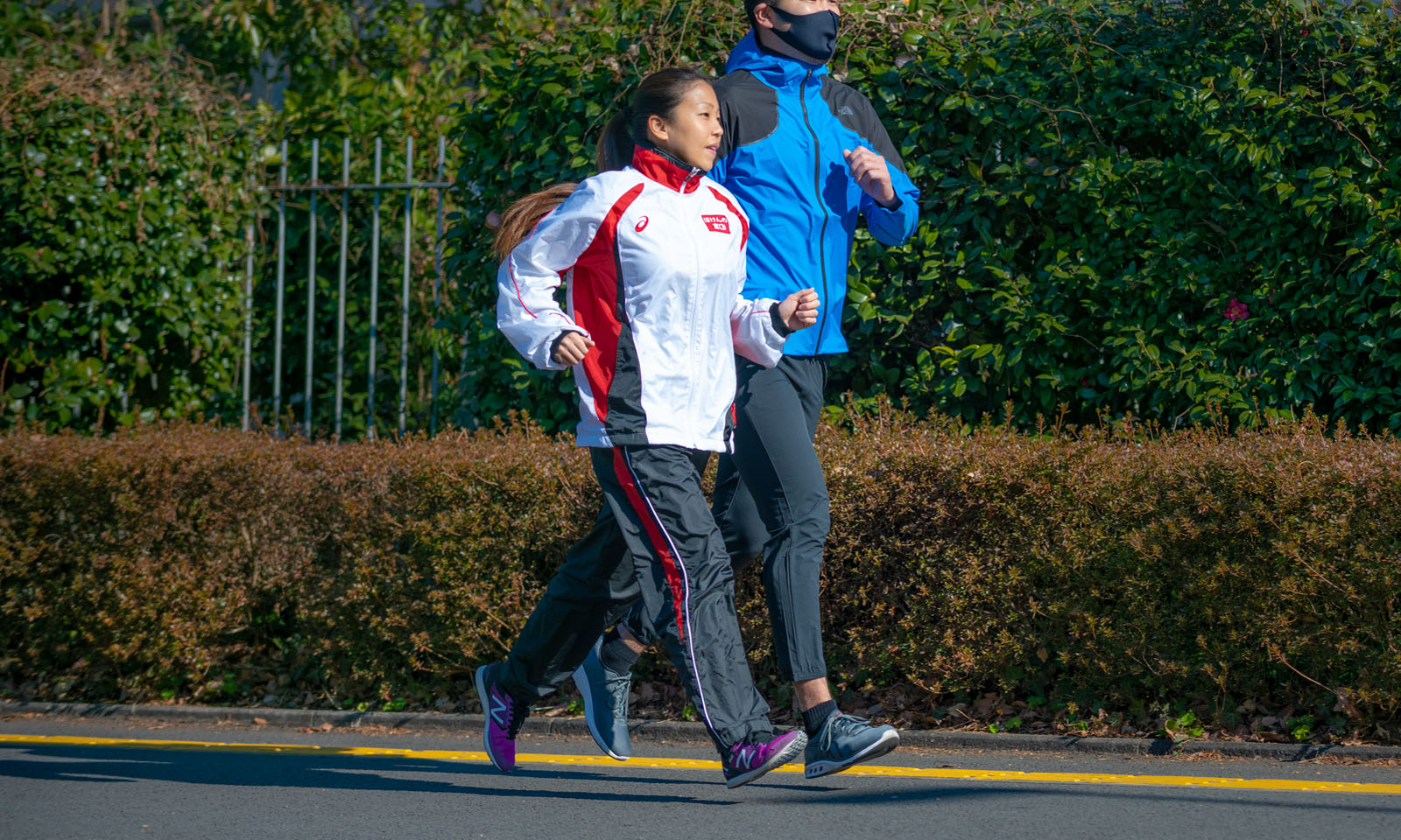 Photo of Ms. Takada training with her coach