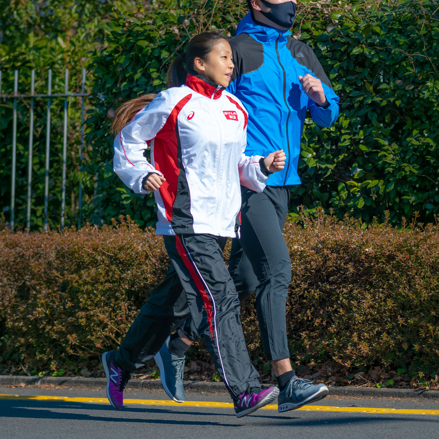 Photo of Ms. Takada training with her coach