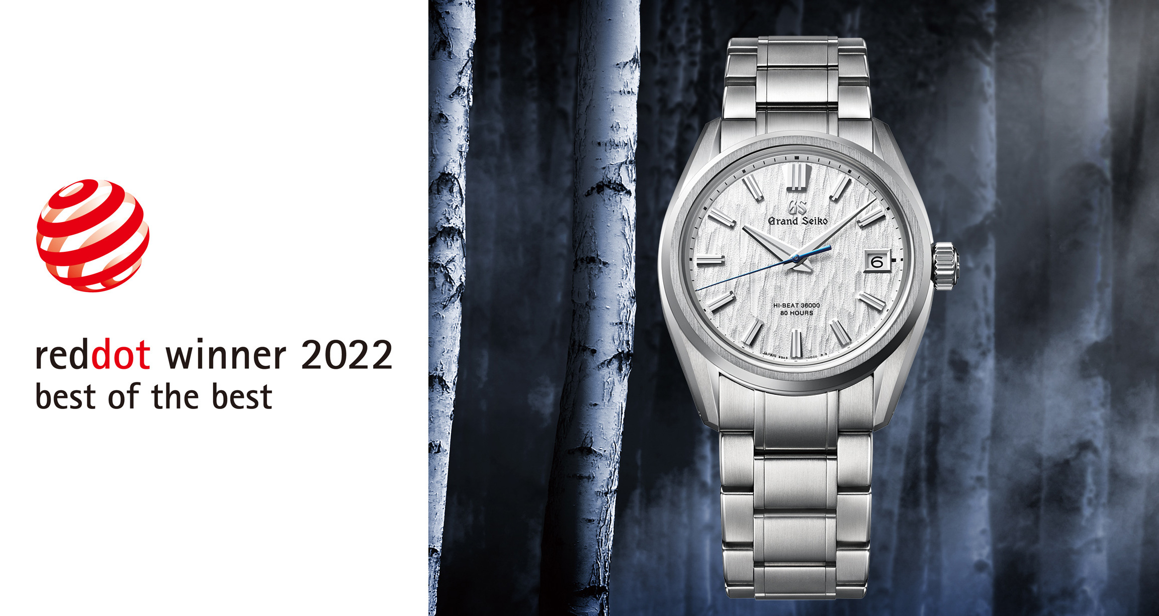 The Grand Seiko Hi-Beat 36000 80 Hours is awarded the “Best of the Best” at  the Red Dot Design Award 2022. | by Seiko watch design