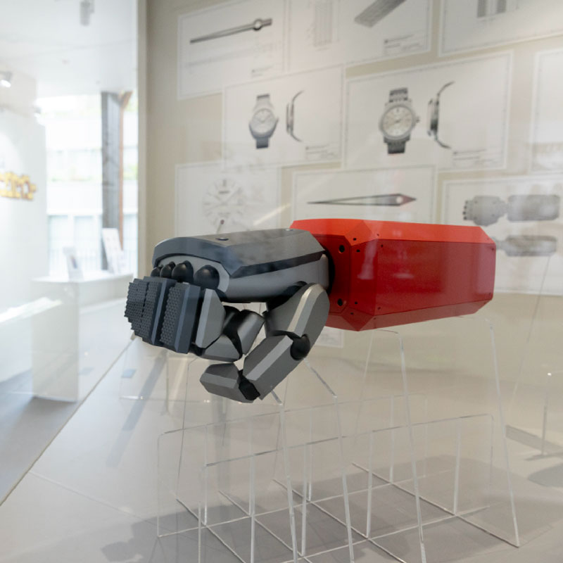 ロボットアームの実寸大模型
