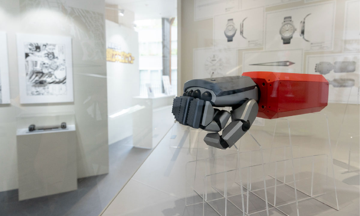 ロボットアームの実寸大模型